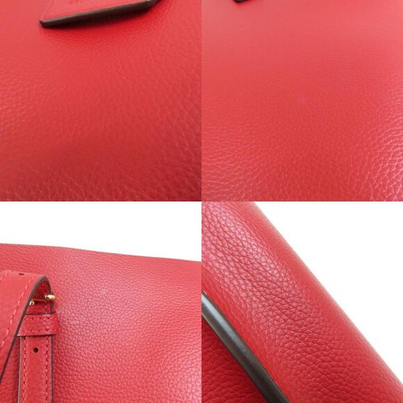 Coach Mollie Red Leather Tote Bag (Pre-Owned) - Picture 9 of 11